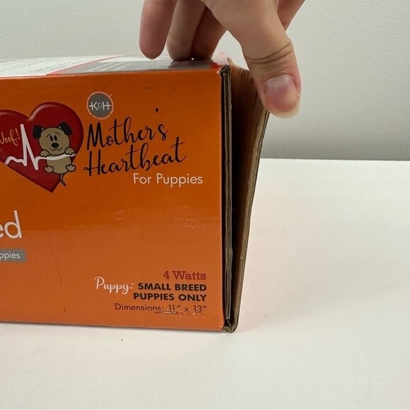 K&H Mother's Heartbeat Grey Heated Puppy Pet Bed NIB - Picture 8 of 8